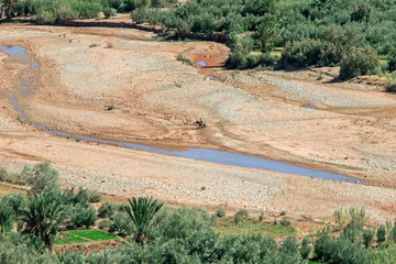 Fototapeta na wymiar landscape at Ait-Ben-Haddou village 
