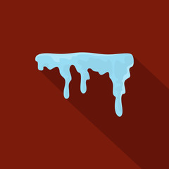 Snowdrift icon. Flat illustration of snowdrift vector icon for web