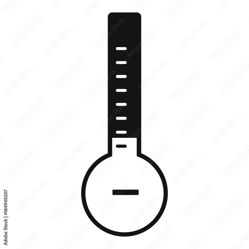 Poster thermometer cold icon. simple illustration of thermometer cold vector icon for web