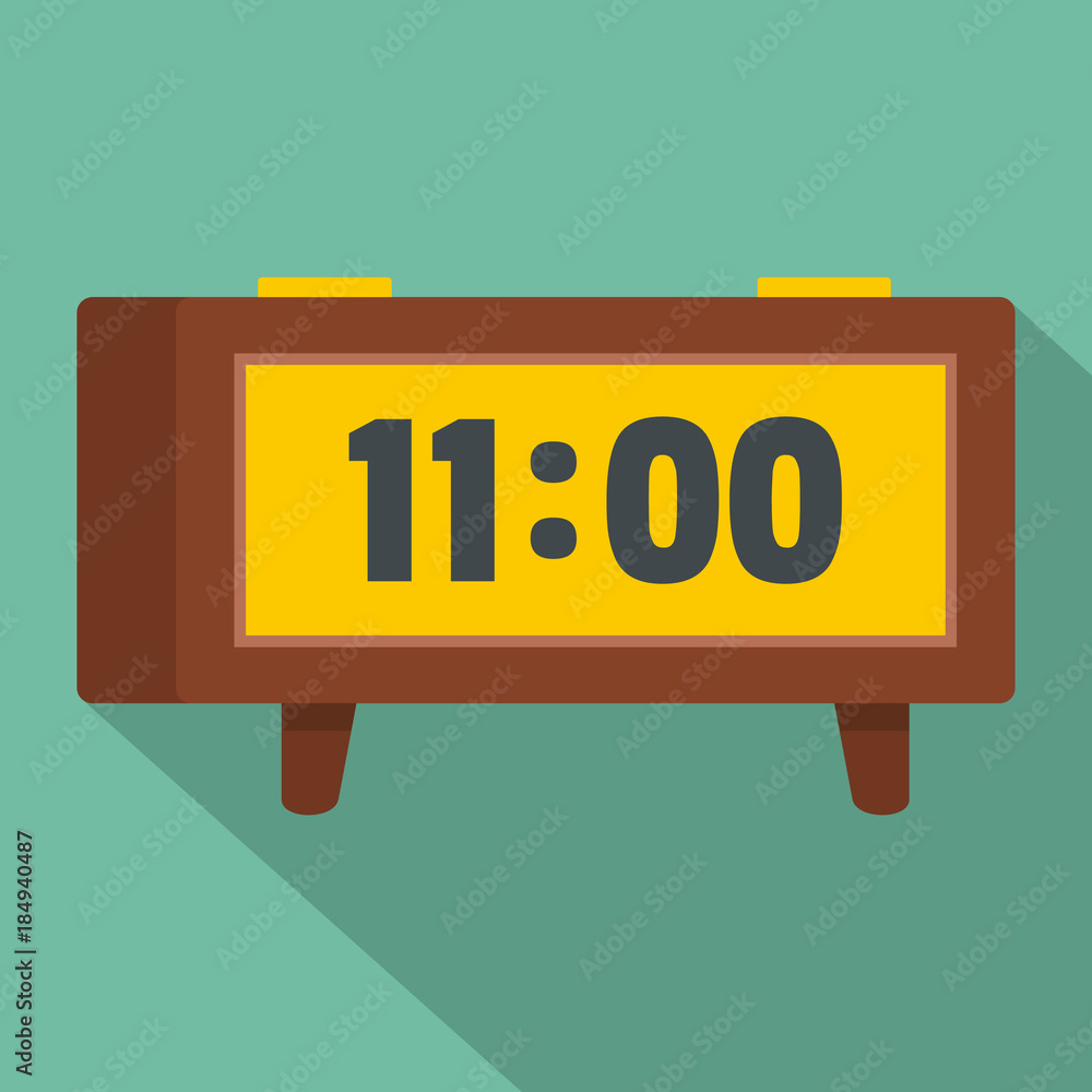 Aufkleber alarm clock retro icon. flat illustration of alarm clock retro vector icon for web