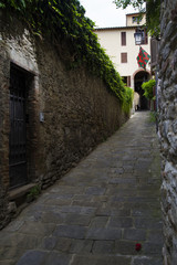 Fototapeta na wymiar street of medieval village