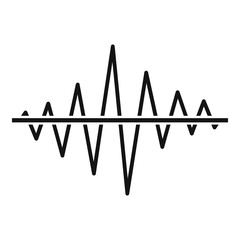 Equalizer voice radio icon. Simple illustration of equalizer voice radio vector icon for web