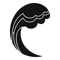Wave water ocean icon. Simple illustration of wave water ocean vector icon for web
