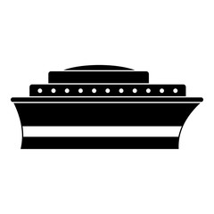 Ship icon. Simple illustration of ship vector icon for web