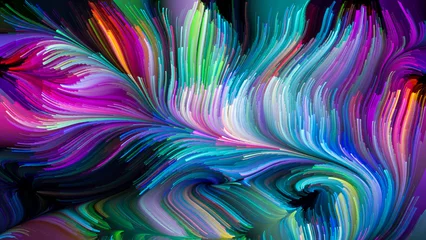 Fotobehang Artificial Liquid Color © agsandrew