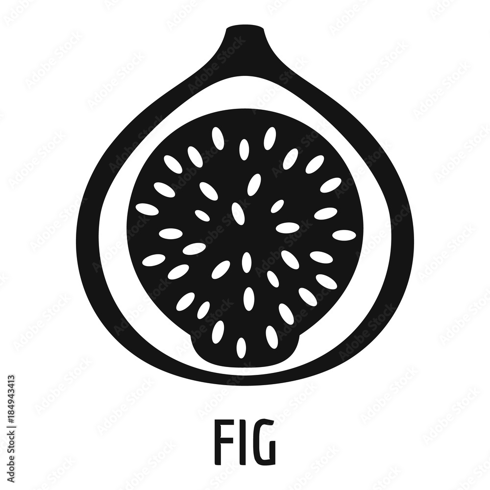 Poster fig icon. simple illustration of fig vector icon for web
