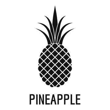 Pineapple icon. Simple illustration of pineapple vector icon for web