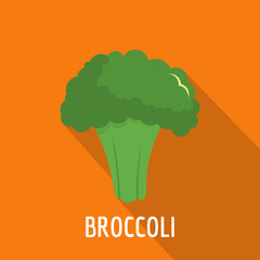 Broccoli icon. Flat illustration of broccoli vector icon for web