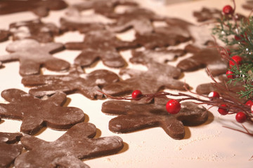 ginger bread figures making process