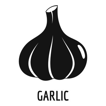 Garlic Icon. Simple Illustration Of Garlic Vector Icon For Web