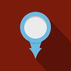 Point icon. Flat illustration of point vector icon for web