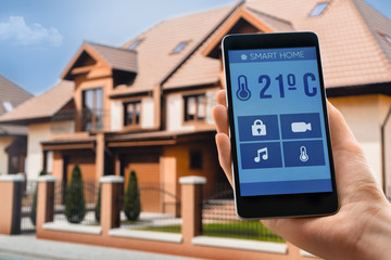 Smart home control digital devices modern technology