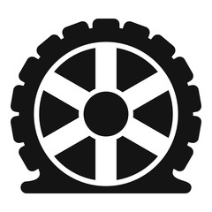 Obraz premium Auto tire icon. Simple illustration of auto tire vector icon for web