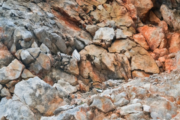 Detail of a quarry