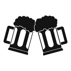 Beer mug icon. Simple illustration of beer mug vector icon for web