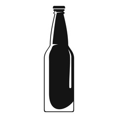 Closed bottle icon. Simple illustration of closed bottle vector icon for web