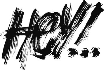 calligraphic writing