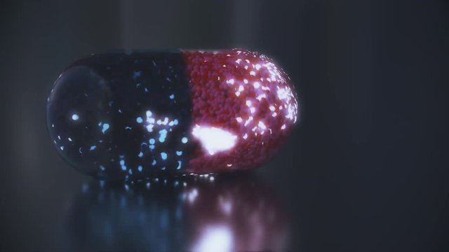 Miracle Cure. Concept depicting a cure / treatment / therapy for a previously impossible to treat disease or malady. 4K UHD animation rendered at 16-bit color depth. Broadcast quality.