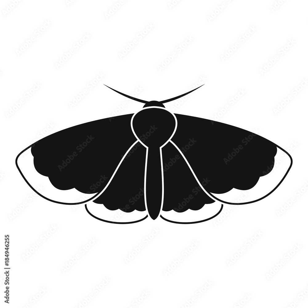 Poster moth icon. simple illustration of moth vector icon for web