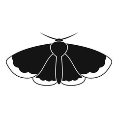 Moth icon. Simple illustration of moth vector icon for web