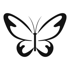 Flying moth icon. Simple illustration of flying moth vector icon for web