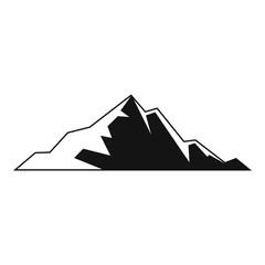 Fototapeta na wymiar Nice mountain icon. Simple illustration of nice mountain vector icon for web