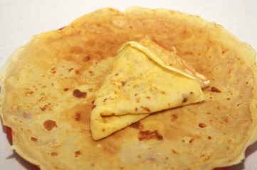 crêpe nature ,aliment,isolé,chandeleur 