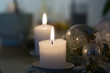 Candles on a table. Slovakia