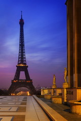 Paris Eiffel Tower from Trocadero