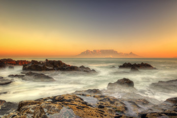 Plakat South Africa Capetown Beach Sunset