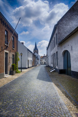 Historic city of Thorn known for its white houses