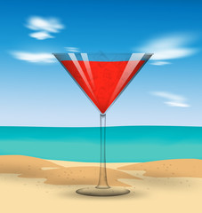 Drink on beach