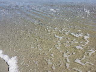 Ocean water background on Florida beach