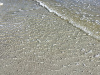 Ocean water background on Florida beach