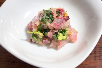 鯵のなめろう