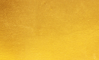 Shiny yellow leaf gold foil texture