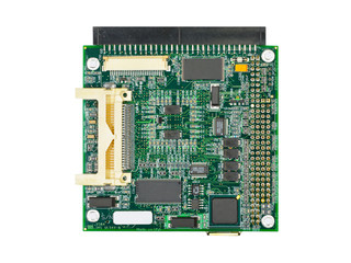 Electric board with microcontroller, relays and SMT components