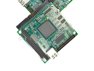 Electric board with microcontroller, relays and SMT components