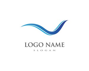 Water Wave symbol and icon Logo Template