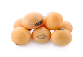 Soy isolate on white background.