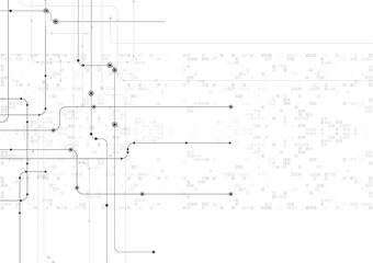 vector white background abstract technology communication data Science