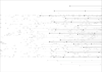 vector white background abstract technology communication data Science