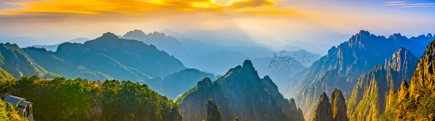 Schöne Landschaft in Mount Huangshan, China