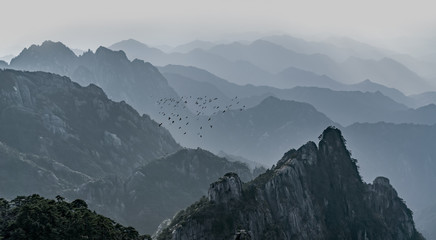 Beautiful scenery in Mount Huangshan, China