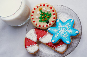 Artfully Decorated Cut Out Christmas Cookies