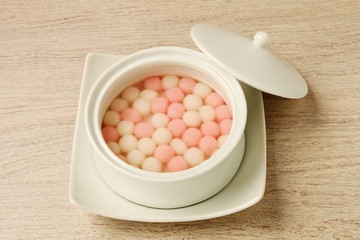 Traditional chinese sweet rice ball             