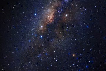 Milky way galaxy with stars and space dust in the universe