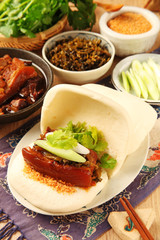 Taiwan's traditional food - Gua Bao (Steamed sandwich)    