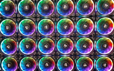 Cooler of processor with neon light