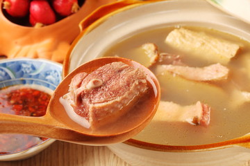 Ginger duck with rice wine - A popular Taiwan food 